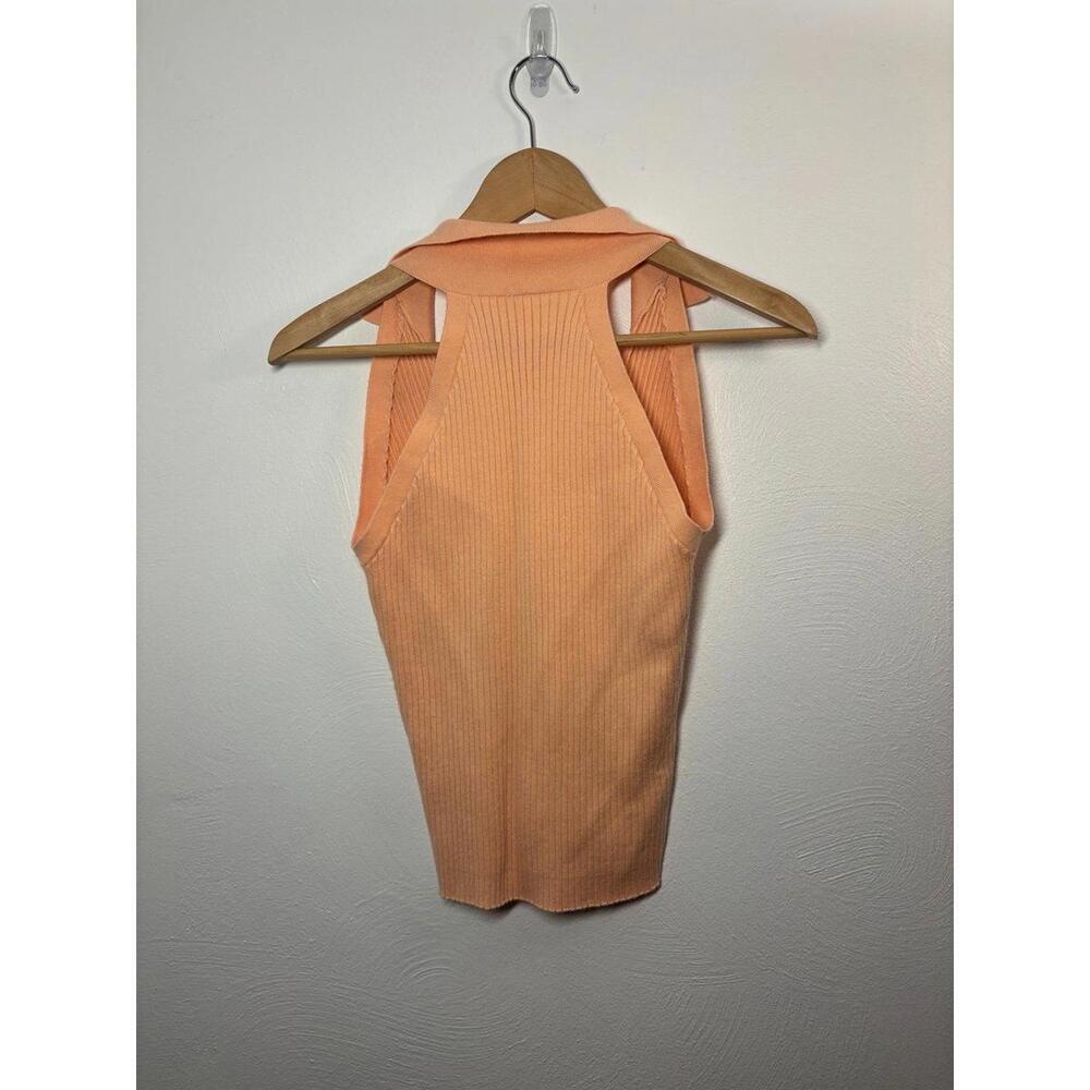 Be Cool Los Angeles Polo Ribbed Sweater Tank Top Size M/L - Picture 2 of 5
